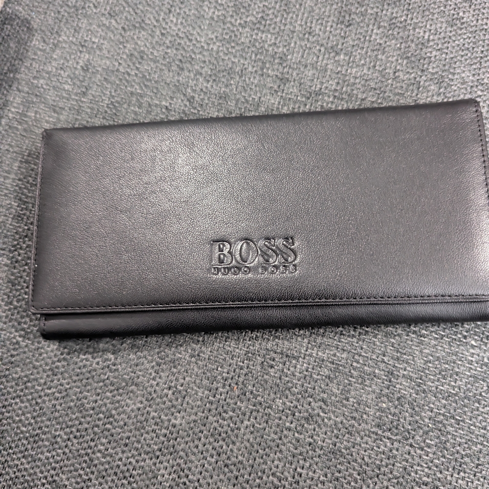 Hugo Boss Black Leather Clutch